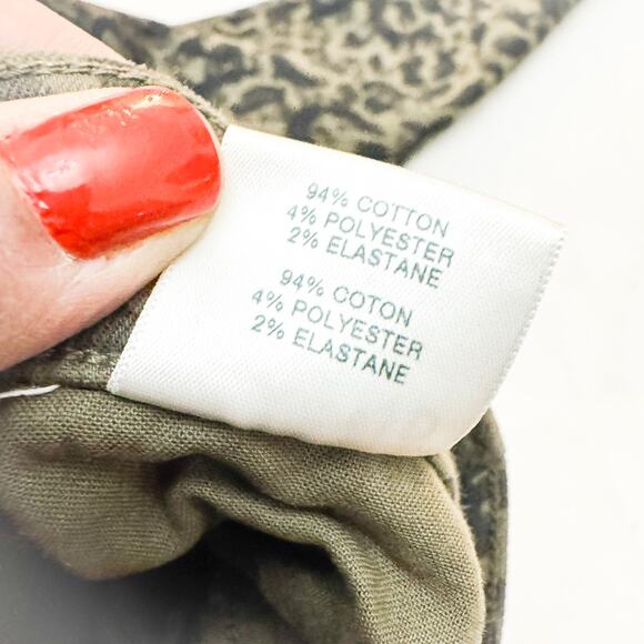 J. Brand Maria Zeal Delacouri Green Camouflage Print Denim Jeans SIze 27 - Picture 7 of 9